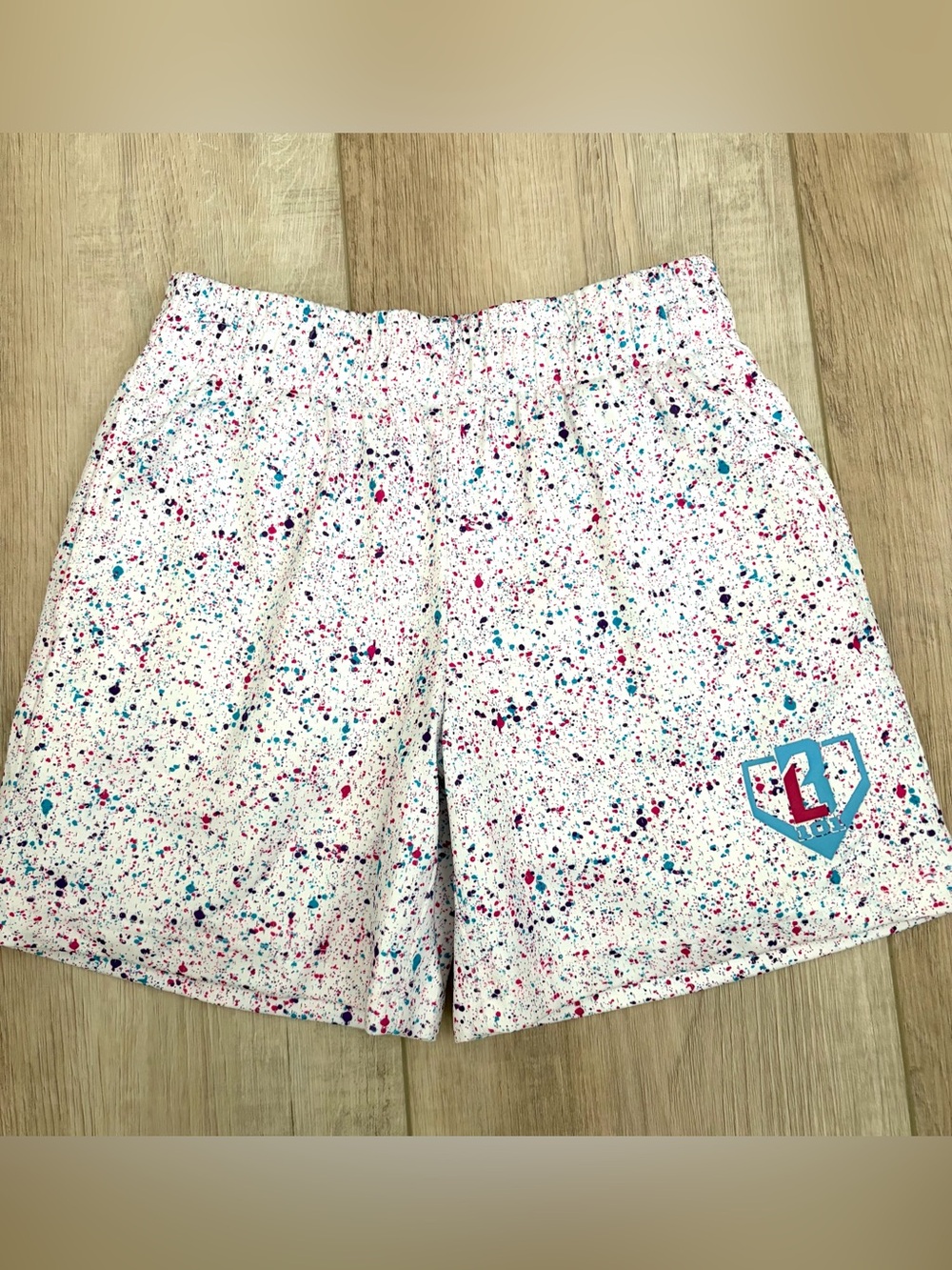 Kids White Splatter Baseball Lifestyle YS